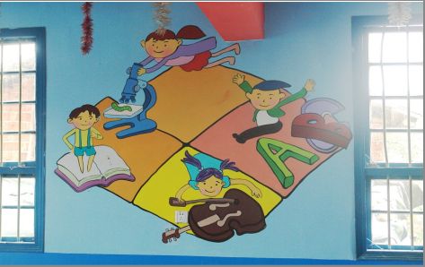 鄂州幼儿园墙体手绘
